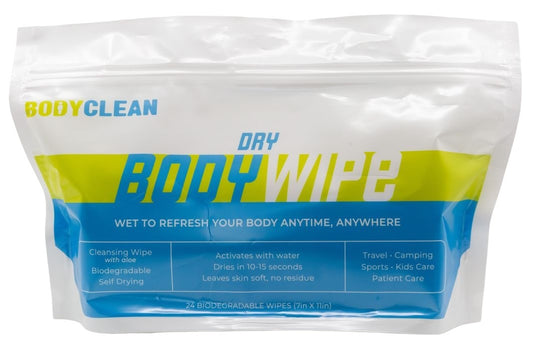 Body Clean Dry Wipes (3 pack)